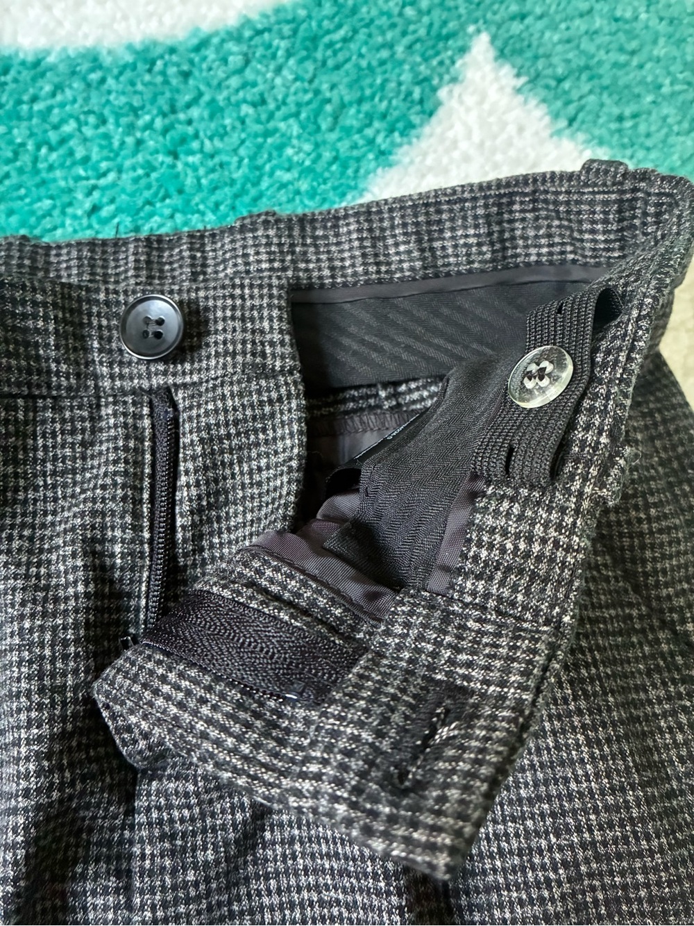 H&M Boys Checked Woven Suit (Grey/Black) Size 6 - Picture 11 of 13